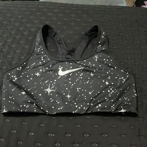Black Nike Star/Dot print sports bra (never worn but no tags)